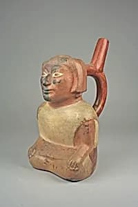 Bottle, Seated Figure by Unknown Artist