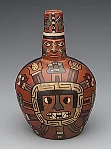 Bottle with deity