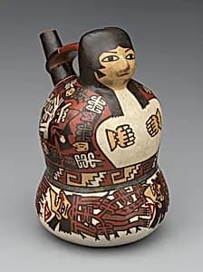 Bottle with female figure