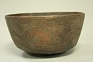 Bowl with Trophy Head Design by Unknown Artist
