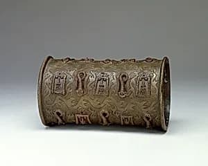 Bracelet: Portuguese Heads and Mudfish by Unknown Artist