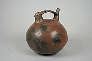 Bridge and Spout Bottle with Bird Head by Unknown Artist