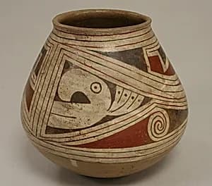 Ceramic Painted Vessel by Unknown Artist