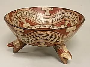 Ceramic Tripod Vessel by Unknown Artist