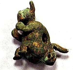 Copper Animal Ornament by Unknown Artist