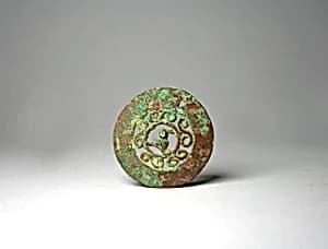 Copper Disk Ornament by Unknown Artist