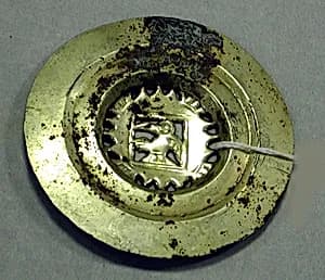Copper Disk Ornament by Unknown Artist