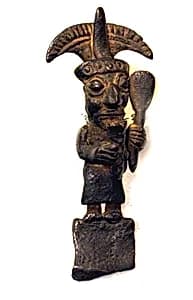 Copper Tumi Fragment with Figure by Unknown Artist