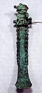 Copper Tumi with Figure by Unknown Artist