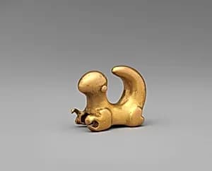 Curly-Tailed Animal Pendant by Unknown Artist