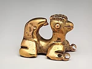 Curly-Tailed Animal Pendant by Unknown Artist