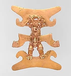 Deer-Head Figure Pendant by Unknown Artist