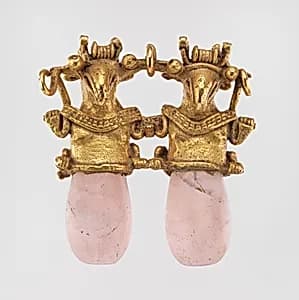 Double Bird Pendant by Unknown Artist