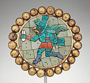Ear Ornament, Winged Runner by Moche artist(s)