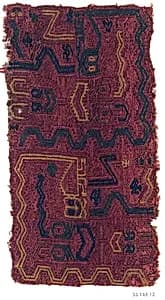 Embroidered Fragment with Figures by Unknown Artist