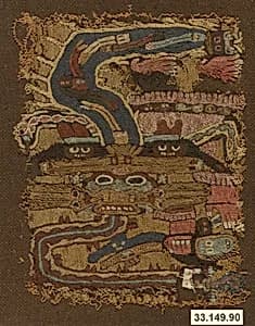 Embroidered Mantle Fragment by Unknown Artist