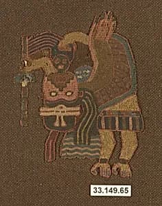 Embroidered Mantle Fragment by Unknown Artist
