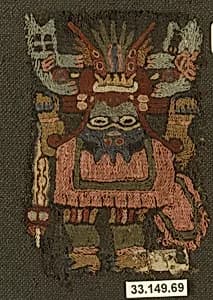 Embroidered Mantle Fragment by Unknown Artist