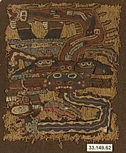 Embroidered Mantle Fragment by Unknown Artist