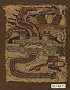 Embroidered Mantle Fragment by Unknown Artist