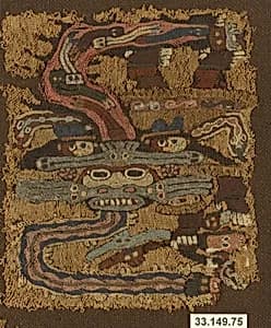 Embroidered Mantle Fragment by Unknown Artist