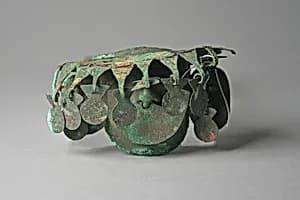 Face Mask Ornament with Headdress by Unknown Artist