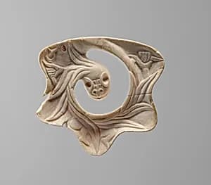 Feathered Serpent Pendant by Unknown Artist