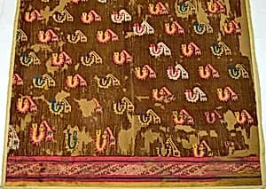 Gauze and Brocade Mantle Fragment by Unknown Artist