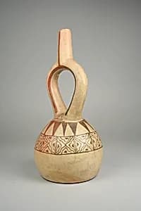Geometric Pattern Bottle by Unknown Artist