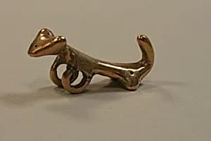 Gold Animal Ornament by Unknown Artist