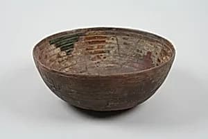 Greyware Bowl with Incised Designs by Unknown Artist