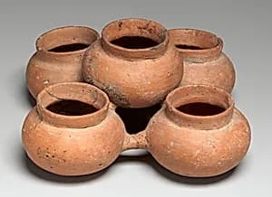 Grouped Pigment Jars by Unknown Artist