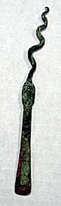 Hammered Copper Chisel with Snake by Unknown Artist