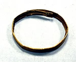 Hammered Gold Band by Unknown Artist