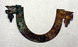 Hammered Silver Arc Ornament by Unknown Artist