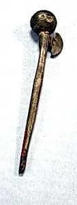 Hammered Silver Miniature Club by Unknown Artist