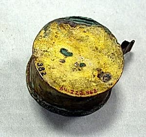 Hammered Silver Miniature Drum by Unknown Artist