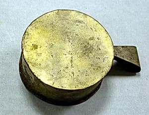 Hammered Silver Miniature Drum by Unknown Artist