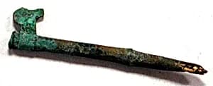 Hammered Silver Miniature Spear Thrower by Unknown Artist