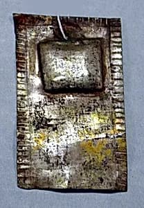 Hammered Silver Ornament Plaque by Unknown Artist