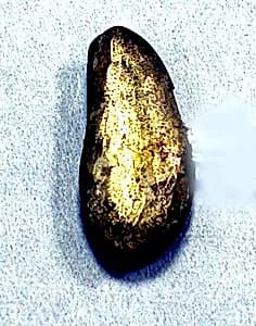 Hammered Silver Pod Ornament by Unknown Artist