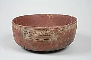 Incised bowl with animal motif by Unknown Artist