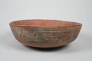 Incised bowl with birds by Unknown Artist