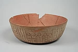Incised bowl with fox motif by Unknown Artist