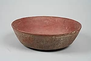 Incised bowl with fox motif by Unknown Artist