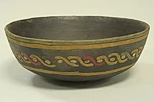 Incised Painted Bowl by Unknown Artist