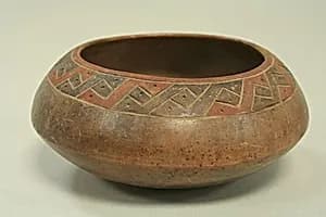 Incised Painted Bowl by Unknown Artist
