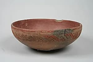 Incised Painted Bowl by Unknown Artist