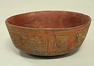 Incised Painted Bowl by Unknown Artist