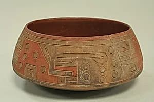 Incised Painted Bowl by Unknown Artist